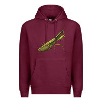 Burgundy mantis Premium Hoodie - LillyAllenDesigns