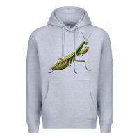 Heather Grey mantis Premium Hoodie - LillyAllenDesigns