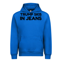 Cobalt trump skis in jeans Urban Hoodie - artisFamous