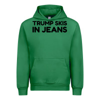 Emerald trump skis in jeans Urban Hoodie - artisFamous