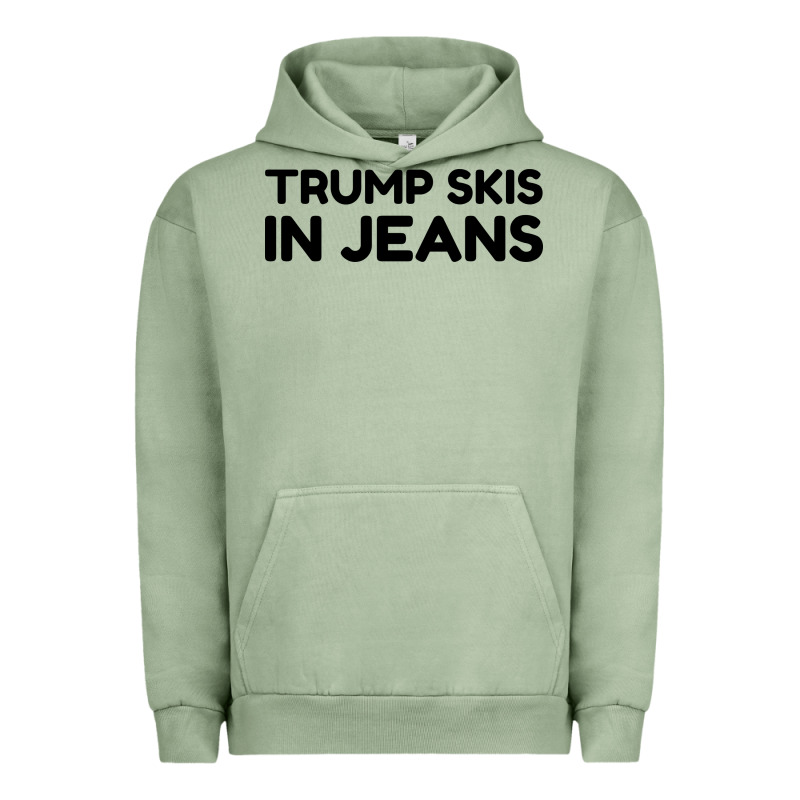 Trump Skis In Jeans Urban Hoodie by artisFamous | Teevron