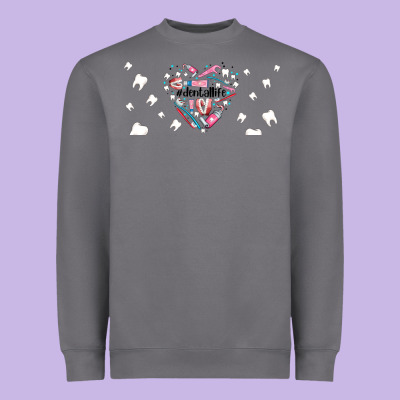 Dental Life Dentist Elements Heavyweight Sweatshirt Designed By Adodesignshop