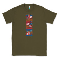 Army Green usa flag and cross penwraps Classic Tee - Artiststas