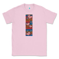 Bubblegum Pink usa flag and cross penwraps Classic Tee - Artiststas