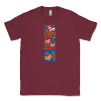 Burgundy usa flag and cross penwraps Classic Tee - Artiststas