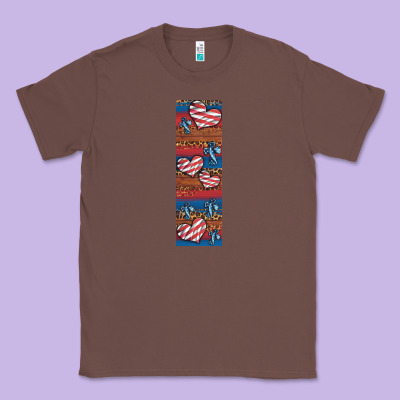 Usa Flag And Cross Penwraps Classic Tee Designed By Artiststas