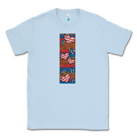 Dusty Blue usa flag and cross penwraps Classic Tee - Artiststas