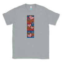 Heather Grey usa flag and cross penwraps Classic Tee - Artiststas