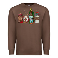 Chestnut our lady of guadalupe coffee Premium Sweatshirt - JahusDesignShop