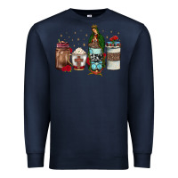 Navy our lady of guadalupe coffee Premium Sweatshirt - JahusDesignShop