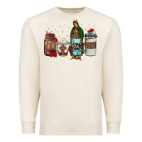 Sandshell our lady of guadalupe coffee Premium Sweatshirt - JahusDesignShop