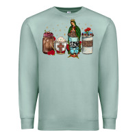 Seafoam our lady of guadalupe coffee Premium Sweatshirt - JahusDesignShop