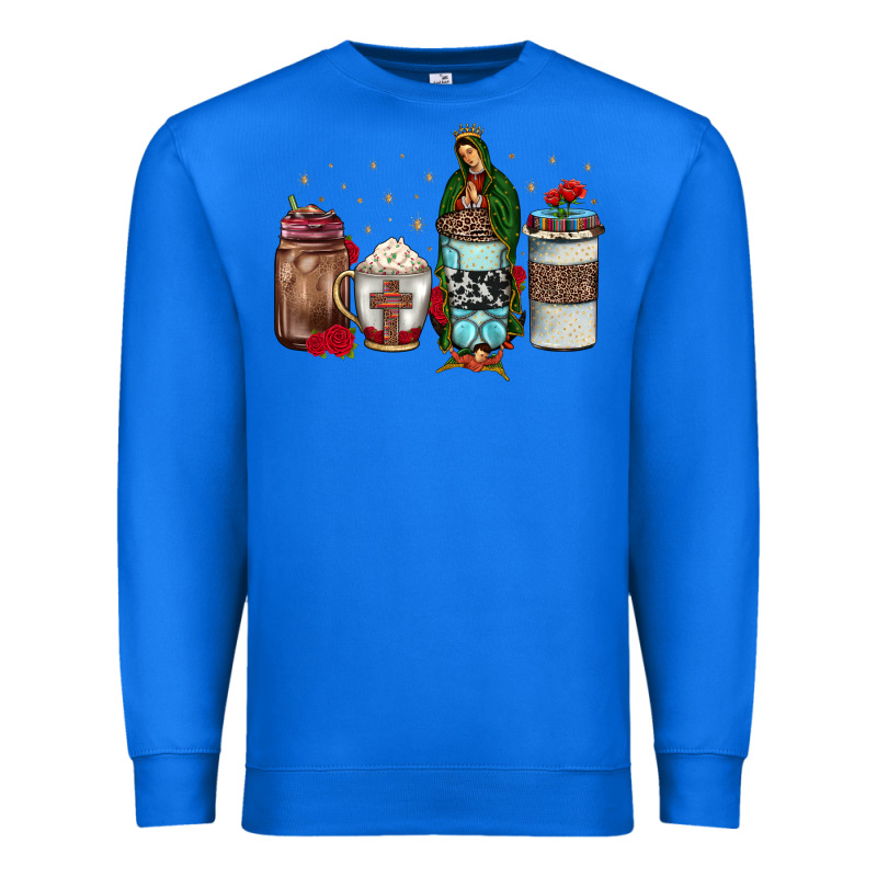 Our Lady Of Guadalupe Coffee Premium Sweatshirt by JahusDesignShop | Teevron