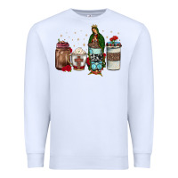 White our lady of guadalupe coffee Premium Sweatshirt - JahusDesignShop