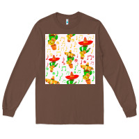 Chestnut mexico seamless pattern Long Sleeve Tee - FaDigitalArtStudio