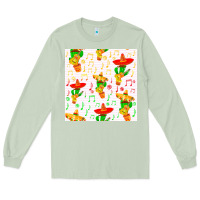 Matcha mexico seamless pattern Long Sleeve Tee - FaDigitalArtStudio