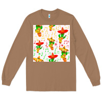 Toasted Coconut mexico seamless pattern Long Sleeve Tee - FaDigitalArtStudio