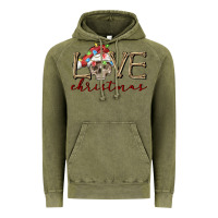 Vintage Olive skull love christmas Vintage Hoodie - FaDigitalArtStudio