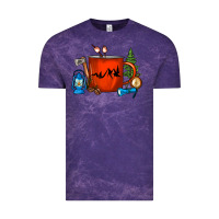 Cloud Purple Camper Coffee Cup Vintage Tee - FaDigitalArtStudio