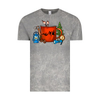 Cloud Rock Camper Coffee Cup Vintage Tee - FaDigitalArtStudio
