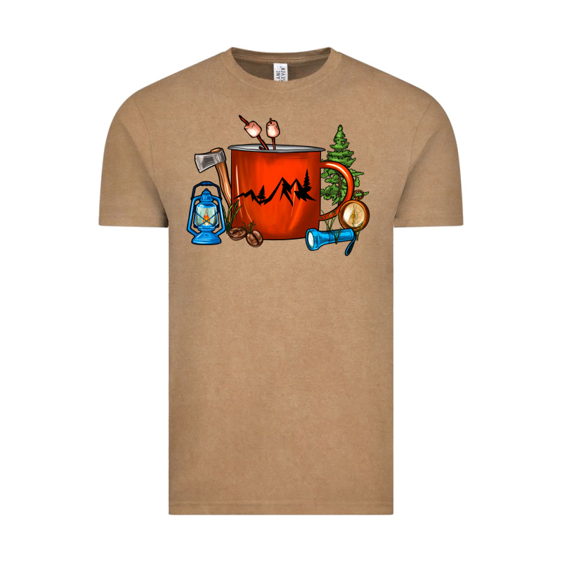 Camper Coffee Cup Vintage Tee by FaDigitalArtStudio | Teevron