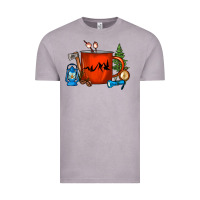 Vintage Zinc Camper Coffee Cup Vintage Tee - FaDigitalArtStudio