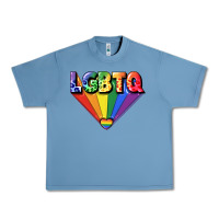 Pebble Blue lgbtq pride Urban Heavy Tee - FaDigitalArtStudio