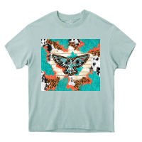 Arona freebird with leopard and cowhide pattern Heavy Core Tee - TumblerDesignByShophia