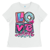 White love vibes Ladies Tee - OliviaCreatesArt
