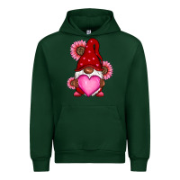 Forest Green Valentine's Day afro gnome Urban Hoodie - RanaPortraitStore