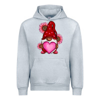 Heather Grey Valentine's Day afro gnome Urban Hoodie - RanaPortraitStore