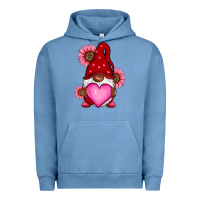 Pigment Pebble Blue Valentine's Day afro gnome Urban Hoodie - RanaPortraitStore