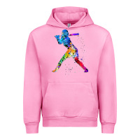 Fuchsia Pink girl's softball Urban Hoodie - artisFamous