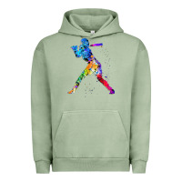 Pigment Oil Green girl's softball Urban Hoodie - artisFamous