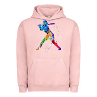 Pigment Salmon girl's softball Urban Hoodie - artisFamous