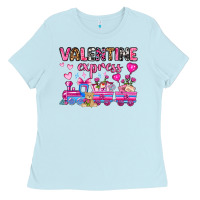 Baby Blue valentine express olivia Ladies Tee - OliviaCreatesArt