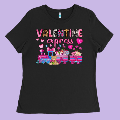 Valentine Express Olivia Ladies Tee Designed By Oliviacreatesart