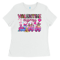 White valentine express olivia Ladies Tee - OliviaCreatesArt