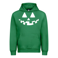 Emerald halloween jack o lantern (white) Urban Hoodie - artisFamous