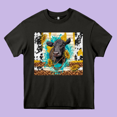 Black Angus Heavy Core Tee Designed By Tumblerdesignbyshophia
