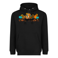 Black hello fall pumpkin sunflower Heavyweight Hoodie - JahusDesignShop