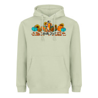 Matcha hello fall pumpkin sunflower Heavyweight Hoodie - JahusDesignShop