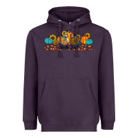 Plum hello fall pumpkin sunflower Heavyweight Hoodie - JahusDesignShop