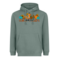Sage hello fall pumpkin sunflower Heavyweight Hoodie - JahusDesignShop