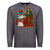 Charcoal Heather our lady of guadalupe coffee Premium Sweatshirt - JahusDesignShop