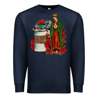 Navy our lady of guadalupe coffee Premium Sweatshirt - JahusDesignShop