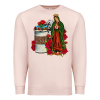 Pale Pink our lady of guadalupe coffee Premium Sweatshirt - JahusDesignShop
