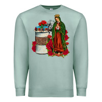 Seafoam our lady of guadalupe coffee Premium Sweatshirt - JahusDesignShop