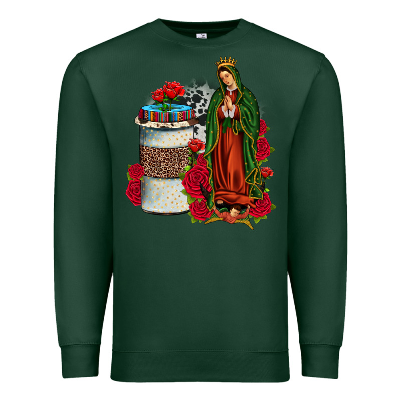 Our Lady Of Guadalupe Coffee Premium Sweatshirt by JahusDesignShop | Teevron