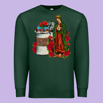 Our Lady Of Guadalupe Coffee Premium Sweatshirt Designed By Jahusdesignshop